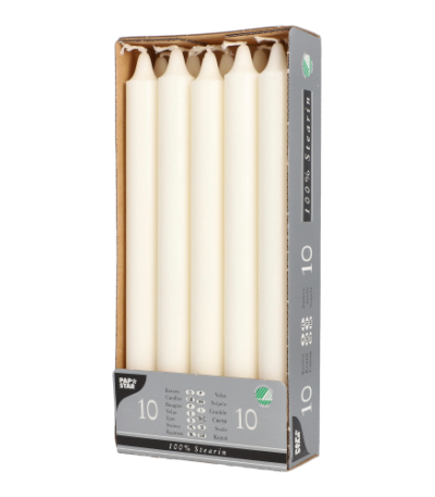 Product foto van 10 Kroonkaarsen Ø 2