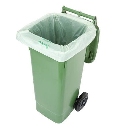 Product foto van 10 "bioMat" Compost zakken op zetmeelbasis 120 l 130 cm x 88 cm ohne Tragegriff