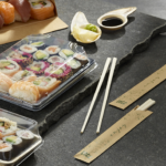 Product foto van 100 Paar Eetstokjes Bamboe "ASIA" 21 cm per stuk verpakt
