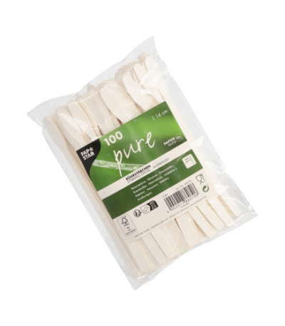 papier "pure" 14 cm wit