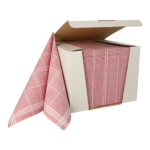 Product foto van 100 Servetten "ROYAL Collection" 1/4 vouw 40 cm x 40 cm bordeaux "Kitchen Craft"