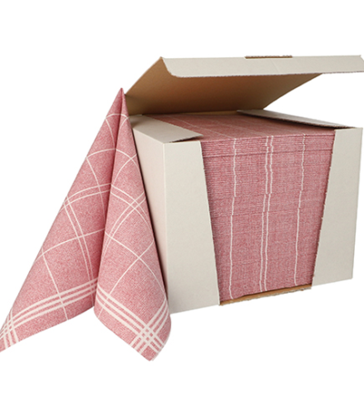 Product foto van 100 Servetten "ROYAL Collection" 1/4 vouw 40 cm x 40 cm bordeaux "Kitchen Craft"