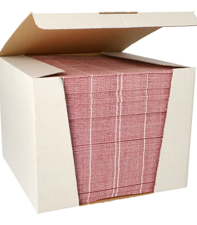 Product foto van 100 Servetten "ROYAL Collection" 1/4 vouw 40 cm x 40 cm bordeaux "Kitchen Craft"