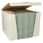 Product foto van 100 Servetten "ROYAL Collection" 1/4 vouw 40 cm x 40 cm donkergroen "Kitchen Craft"