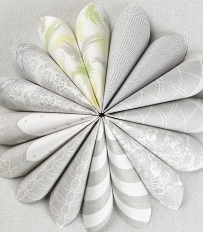 Product foto van 100 Servetten "ROYAL Collection" 1/4 vouw 40 cm x 40 cm grijs "Kitchen Craft"