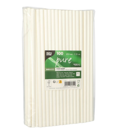 papier "pure" Ø 8 mm · 25 cm wit