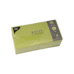 Product foto van 150 Servetten "DAILY Collection" 1/4 vouw 24 cm x 24 cm olijfgroen