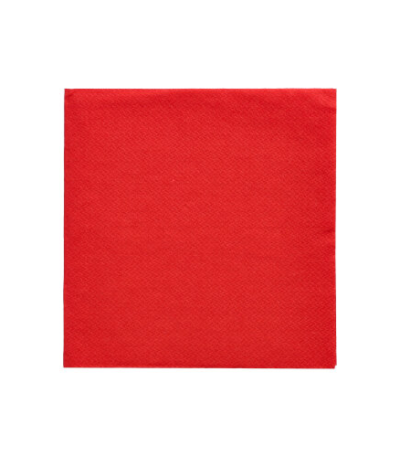 Product foto van 150 Servetten "DAILY Collection" 1/4 vouw 24 cm x 24 cm rood