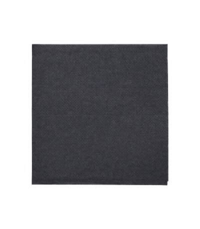 Product foto van 150 Servetten "DAILY Collection" 1/4 vouw 24 cm x 24 cm zwart