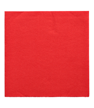 Product foto van 20 Servetten "DAILY Collection" 1/4 vouw 32 cm x 32 cm rood