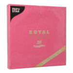 Product foto van 20 Servetten "ROYAL Collection" 1/4 vouw 40 cm x 40 cm fuchsia