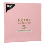 Product foto van 20 Servetten "ROYAL Collection" 1/4 vouw 40 cm x 40 cm lichtroze