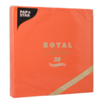 Product foto van 20 Servetten "ROYAL Collection" 1/4 vouw 40 cm x 40 cm nectarine