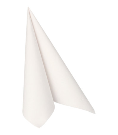 Product foto van 20 Servetten "ROYAL Collection" 1/4 vouw 40 cm x 40 cm wit