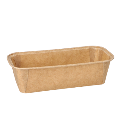 Product foto van 25 Bakvormpjes hoekig 523 ml 5 cm x 8