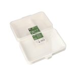 Product foto van 25 Menuboxen suikerriet "pure" 2-vaks 6