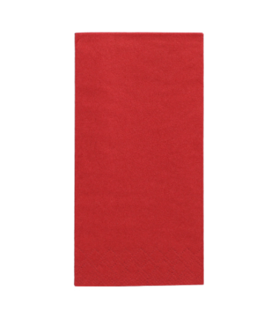 Product foto van 250 Servetten 3-laags 1/8 vouw 33 cm x 33 cm bordeaux