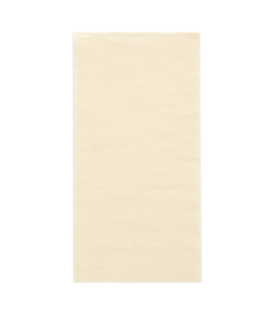 Product foto van 250 Servetten 3-laags 1/8 vouw 33 cm x 33 cm creme
