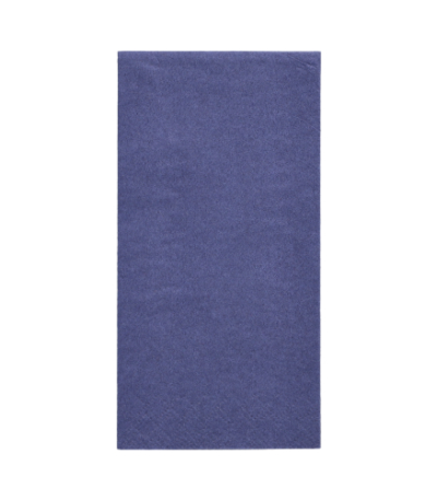 Product foto van 250 Servetten 3-laags 1/8 vouw 33 cm x 33 cm donkerblauw