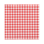 Product foto van 30 Servetten 3-laags 1/4 vouw 33 cm x 33 cm rood "Vichy Karo"