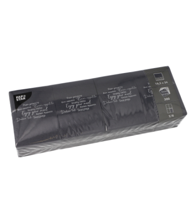 Product foto van 300 Snack servetten "DAILY Collection" 1/4 vouw 24 cm x 16