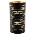 Product foto van 4 Kandelaar Ø 8 cm · 15 cm zwart/goud "Corsica"