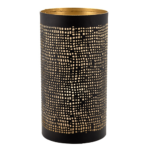 Product foto van 4 Kandelaar Ø 8 cm · 15 cm zwart/goud "Ibiza"