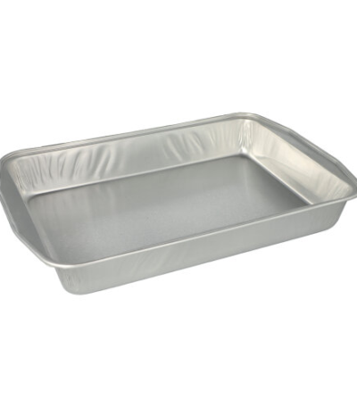 Product foto van 5 Alu braadschalen hoekig 3