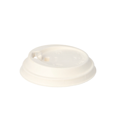 Product foto van 50 Dome Deksel met sluiting Holzfaser "pure" Ø 9 cm · 2