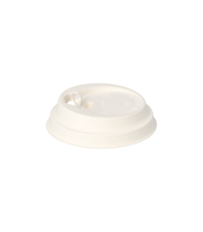 Product foto van 50 Dome Deksel met sluiting Holzfaser "pure" rond Ø 8 cm · 2