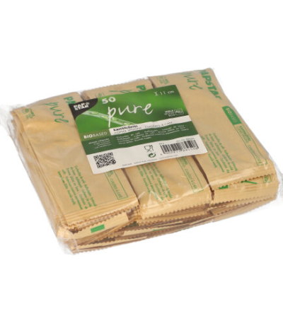 hout "pure" 11 cm per stuk verpakt in papieren sleeve