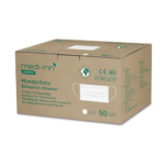 Product foto van 50 "Medi-Inn GREEN" Mondmasker Type IIR 3-lagig 9