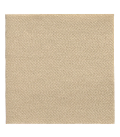 Product foto van 50 Servetten "DAILY Collection" 1/4 vouw 32 cm x 32 cm zand