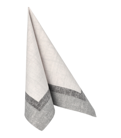 Product foto van 50 Servetten "ROYAL Collection" 1/4 vouw 40 cm x 40 cm "Chalk"