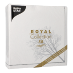 Product foto van 50 Servetten "ROYAL Collection" 1/4 vouw 40 cm x 40 cm "Grief"
