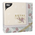 Product foto van 50 Servetten "ROYAL Collection" 1/4 vouw 40 cm x 40 cm "Majestic Deer"