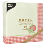 Product foto van 50 Servetten "ROYAL Collection" 1/4 vouw 40 cm x 40 cm "Tomato"