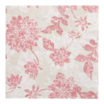Product foto van 50 Servetten "ROYAL Collection" 1/4 vouw 40 cm x 40 cm bordeaux "Flowers"