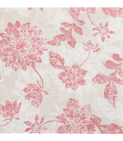 Product foto van 50 Servetten "ROYAL Collection" 1/4 vouw 40 cm x 40 cm bordeaux "Flowers"
