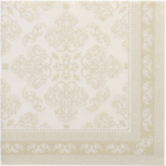 Product foto van 50 Servetten "ROYAL Collection" 1/4 vouw 40 cm x 40 cm champagne "Arabesque"