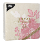 Product foto van 50 Servetten "ROYAL Collection" 1/4 vouw 40 cm x 40 cm fuchsia "Annabel"