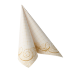 Product foto van 50 Servetten "ROYAL Collection" 1/4 vouw 40 cm x 40 cm goud "Megan"