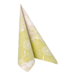 Product foto van 50 Servetten "ROYAL Collection" 1/4 vouw 40 cm x 40 cm groen "Annabel"