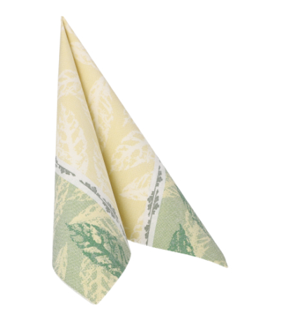 Product foto van 50 Servetten "ROYAL Collection" 1/4 vouw 40 cm x 40 cm groen "Autumn"