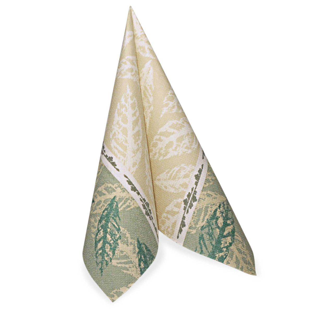 Product foto van 50 Servetten "ROYAL Collection" 1/4 vouw 40 cm x 40 cm groen "Autumn"