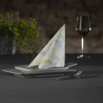 Product foto van 50 Servetten "ROYAL Collection" 1/4 vouw 40 cm x 40 cm lime "Brushstroke"
