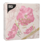 Product foto van 50 Servetten "ROYAL Collection" 1/4 vouw 40 cm x 40 cm paars "Blossom"