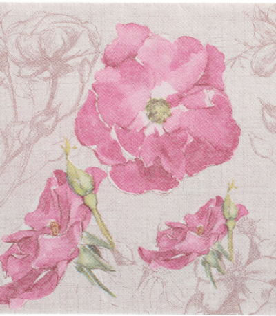 Product foto van 50 Servetten "ROYAL Collection" 1/4 vouw 40 cm x 40 cm paars "Blossom"