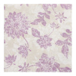 Product foto van 50 Servetten "ROYAL Collection" 1/4 vouw 40 cm x 40 cm paars "Flowers"