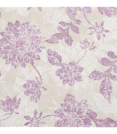 Product foto van 50 Servetten "ROYAL Collection" 1/4 vouw 40 cm x 40 cm paars "Flowers"